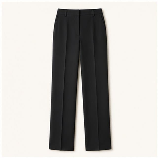 Tailored black trousers