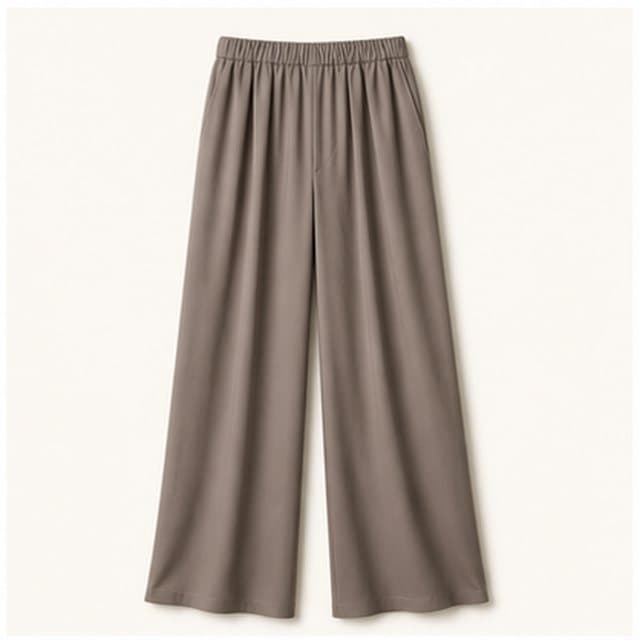 Relaxed taupe trousers